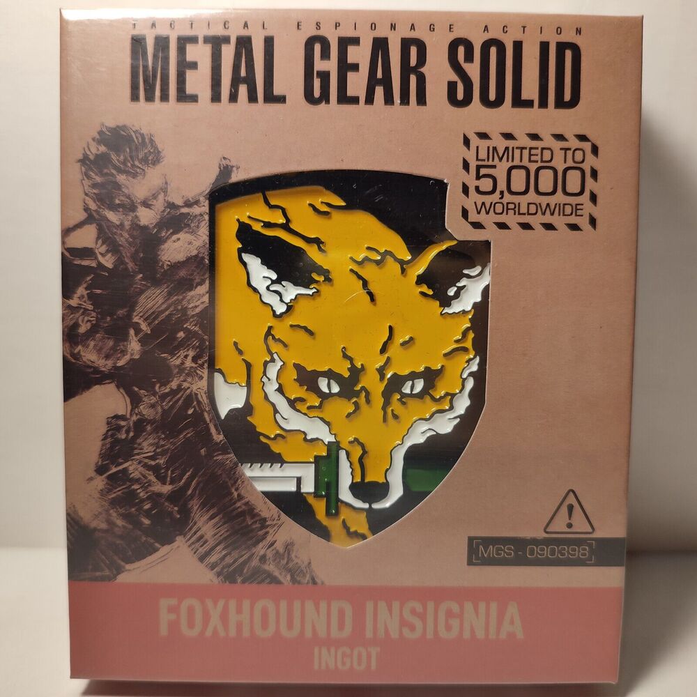 Metal Gear Solid Foxhound Insignia Official MGS Collectible Figurine